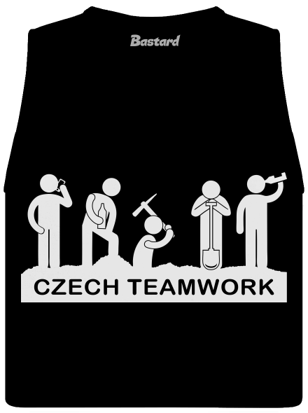 Czech Teamwork dámske tielko voľné Black