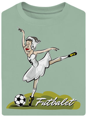 Futbalet unisex tričko oversized Sage