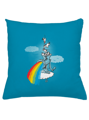 Ako vzniká dúha vankúš Blue Turquoise