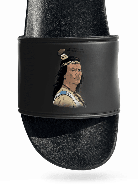 Vinnetou šľapky Black