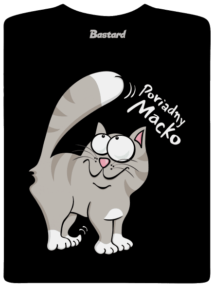 Macko a Micka pánske dlhý rukáv Black