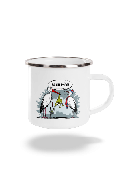 Banik p*čo! plecháčik White