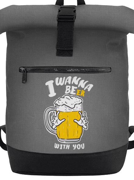I wanna beer batoh Grey Marl