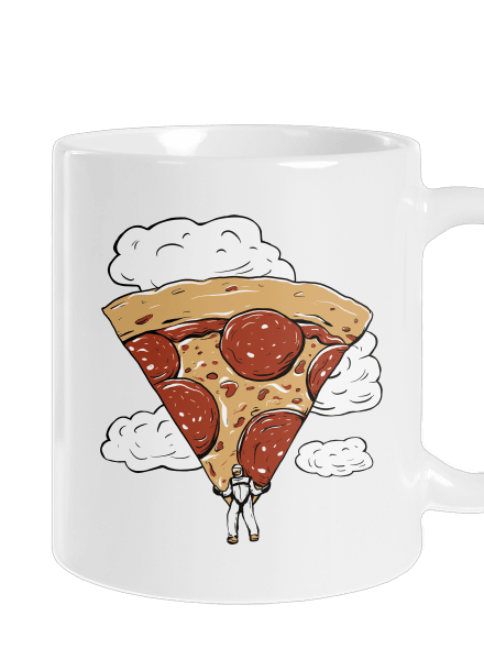 Pizzašutista klasický hrnček White