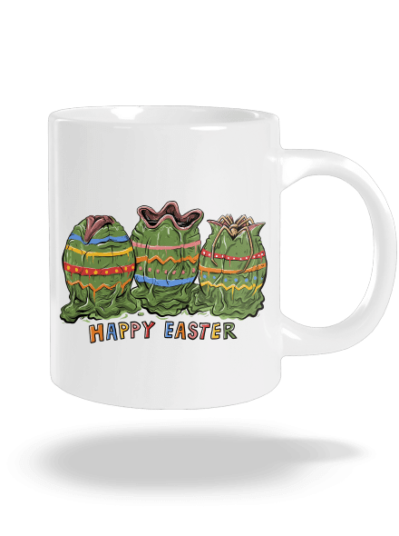 Happy Easter veľký hrnček White