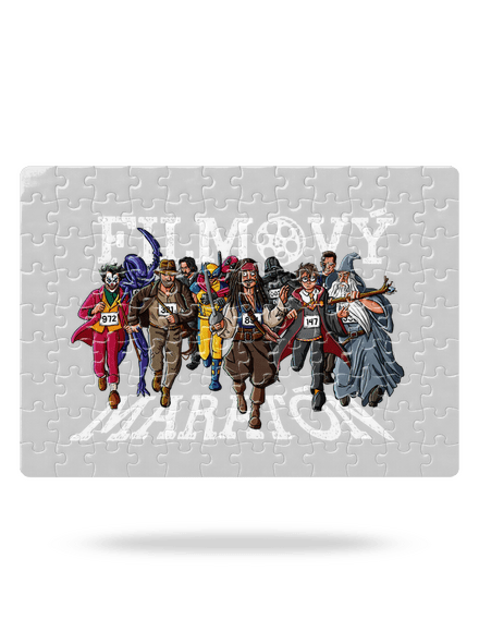 Filmový maratón puzzle White