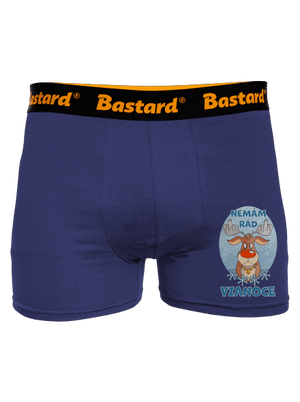 Nemám rád Vianoce boxerky Blue Navy