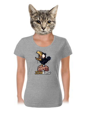 Zombird dámske tričko Dark Gray Melange