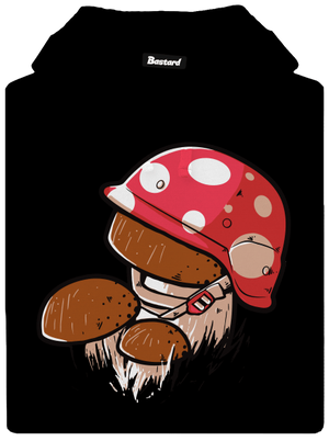 Hríb pánska mikina klokanka Black