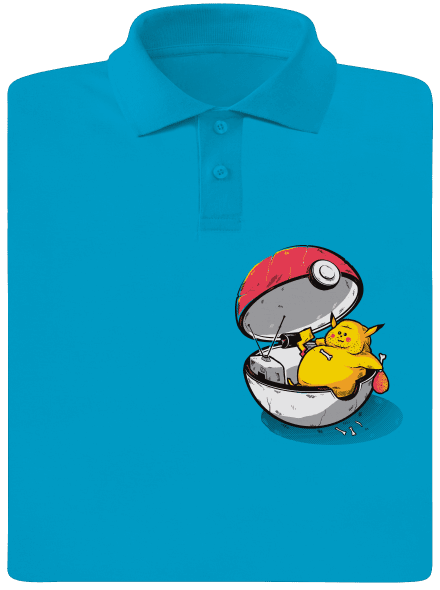 Koniec pokémona pánska polokošeľa Blue Atol