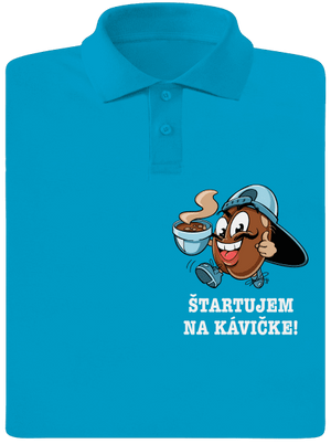 Štartujem na kávičke pánska polokošeľa Blue Atol