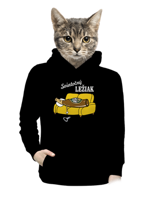 Sviatočný ležiak dámska mikina klokanka Black