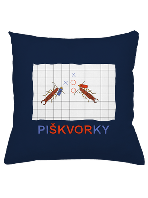 Škvorí piškvorky vankúš Dark Navy