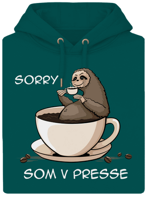 V presse unisex mikina premium Emerald Green