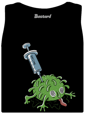 Zapichnutý covid dámske tielko klasické Black