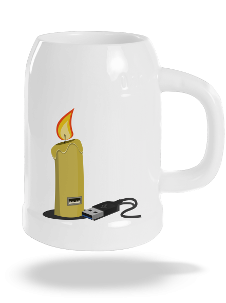 USB sviečka polliter White