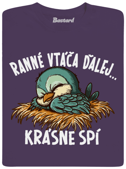 Ranné vtáča spí pánske tričko Urban Purple