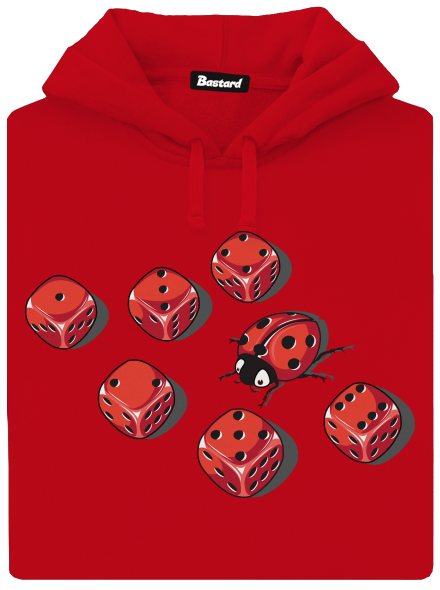 Mimikry pánska mikina klokanka Red