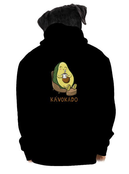 Kávokádo pánska mikina na zips Black