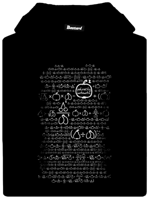 Matematik dámska mikina klokanka Black