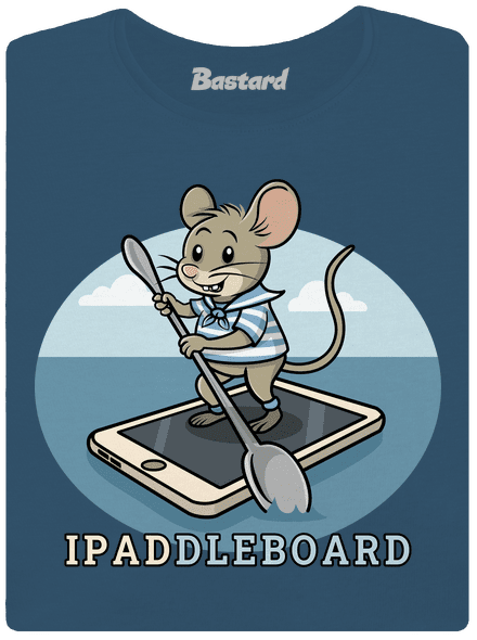 Ipaddleboard dámske tričko prémium Petrol Blue