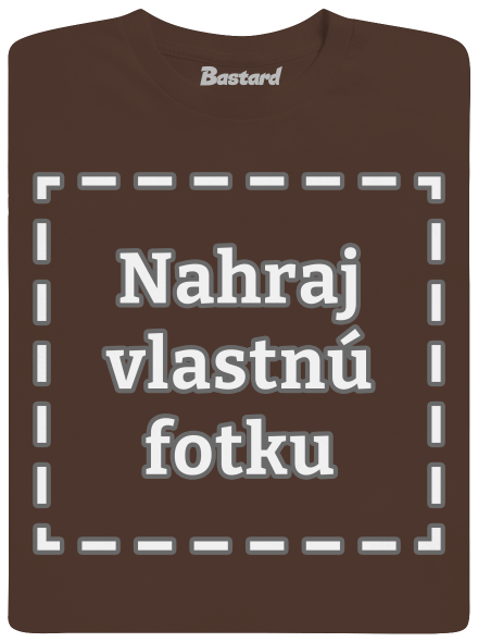 Vlastná potlač pánske tričko Brown