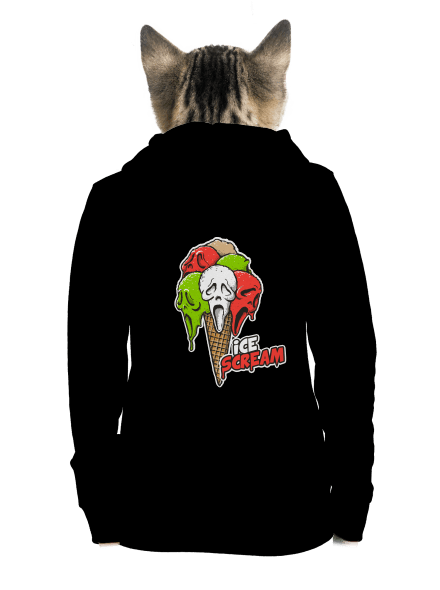 Ice Scream dámska mikina na zips Black