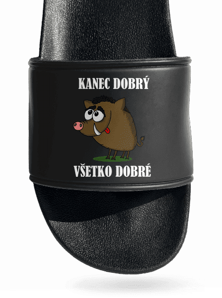 Kanec dobrý šľapky Black