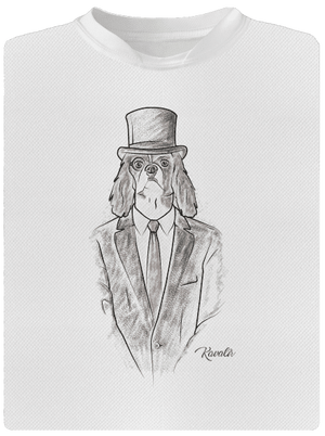 Kavalír pánske športové tričko White