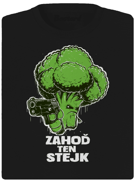 Zahoď ten stejk dámske športové tričko Black