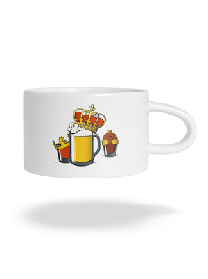 Traja králi hrnček makronka White