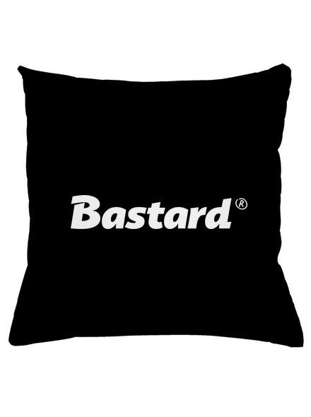 Bastard v logu vankúš Black