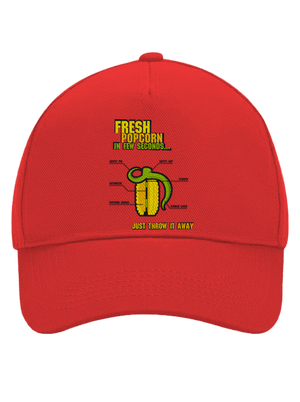 Popcorn grenade šiltovka baseballka Classic Red