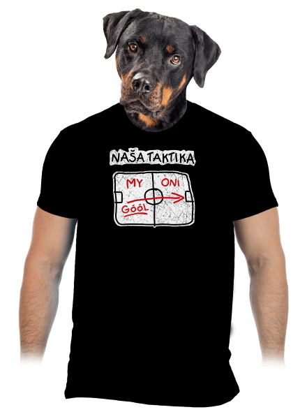 Naša taktika pánske tričko Black