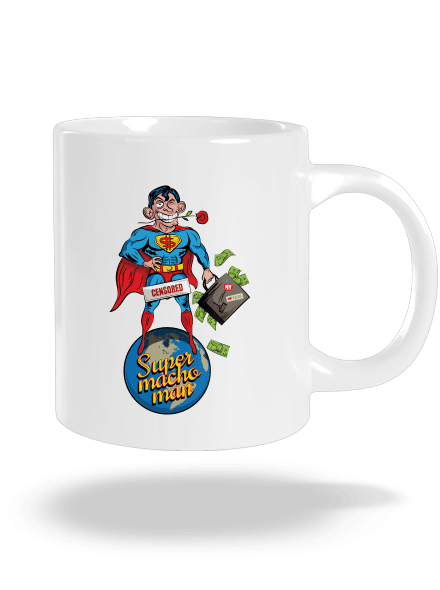 Supermachoman veľký hrnček White