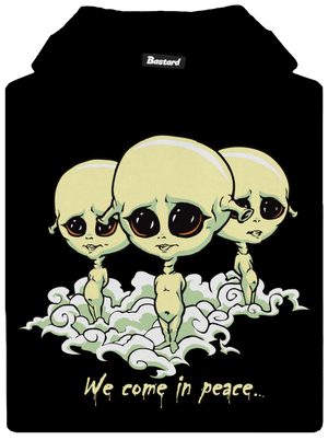 Návštevníci detská mikina klokanka Black