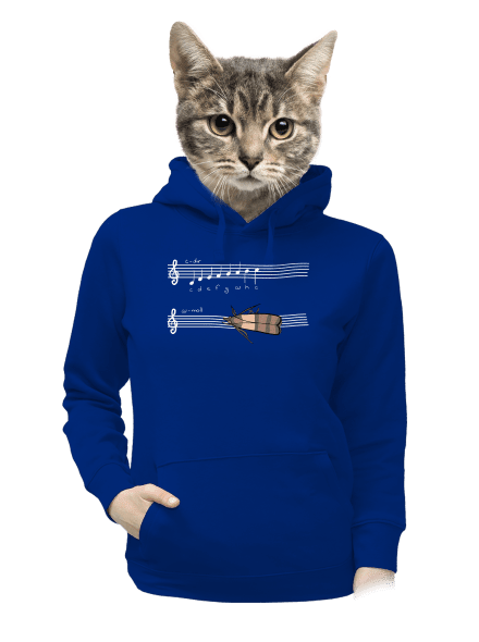 A - moll dámska mikina klokanka Royal Blue Mal