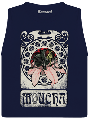 Mucha dámske tielko voľné Navy