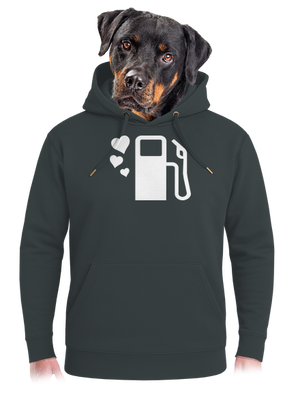 Plnú prosím unisex mikina premium Charcoal