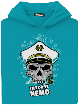 Kapitán Nemo detská mikina klokanka Hawaiian Blue