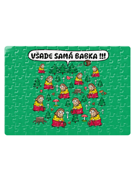 Všade samá babka puzzle White