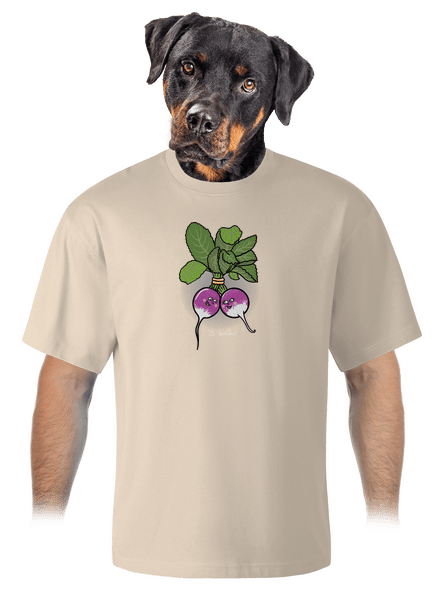 Reďkovky vo zväzku unisex tričko oversized Almond