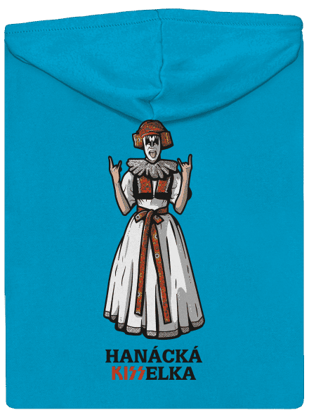 Hanácká Kisselka dámska mikina na zips Blue Atol