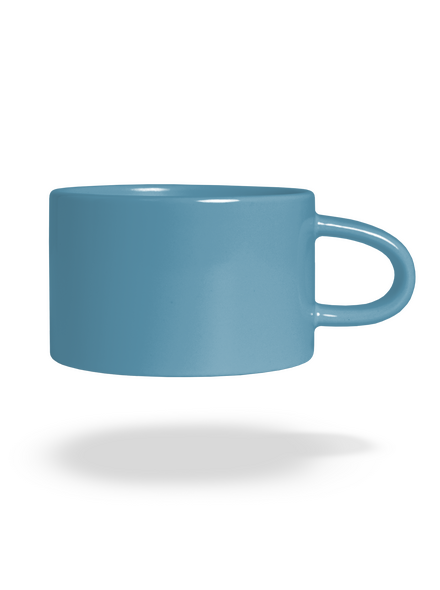 Bez potlače hrnček makronka Blue Macaron