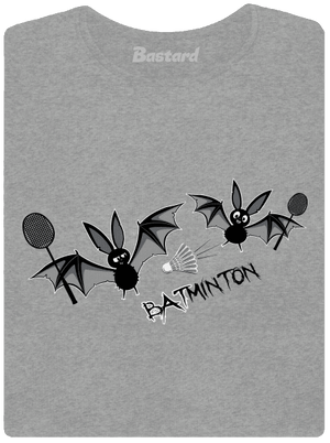 Batminton dámske tričko Dark Gray Melange