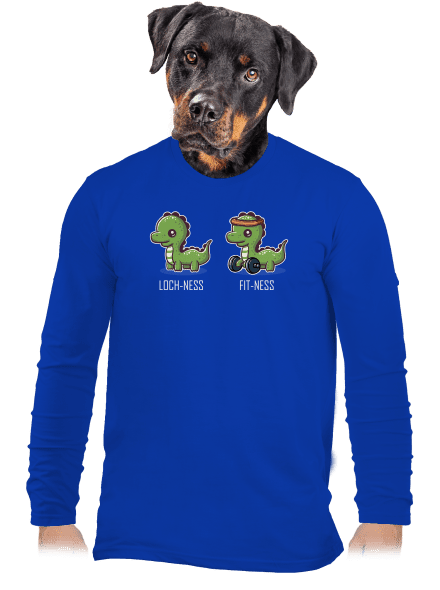 Fit-ness pánske dlhý rukáv Royal Blue