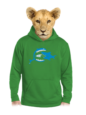 Rybky detská mikina klokanka Kelly Green AWD