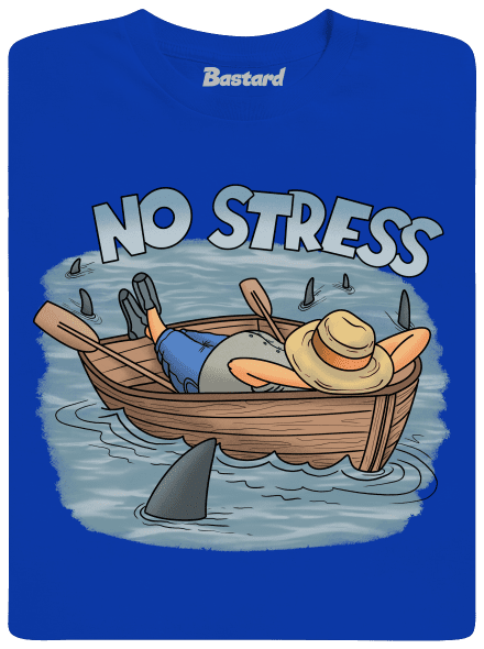 No stress detské tričko Royal Blue