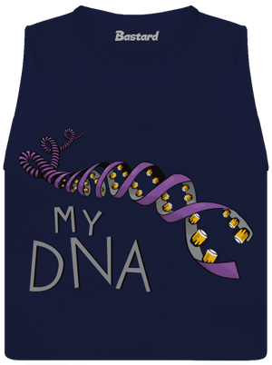 My DNA dámske tielko voľné Navy