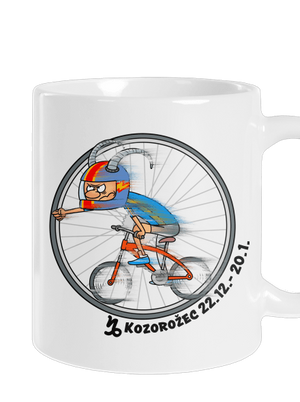 Cyklistický horoskop: Kozorožec klasický hrnček White